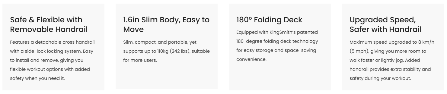 WalkingPad Z1R Folding Treadmill With Handrail