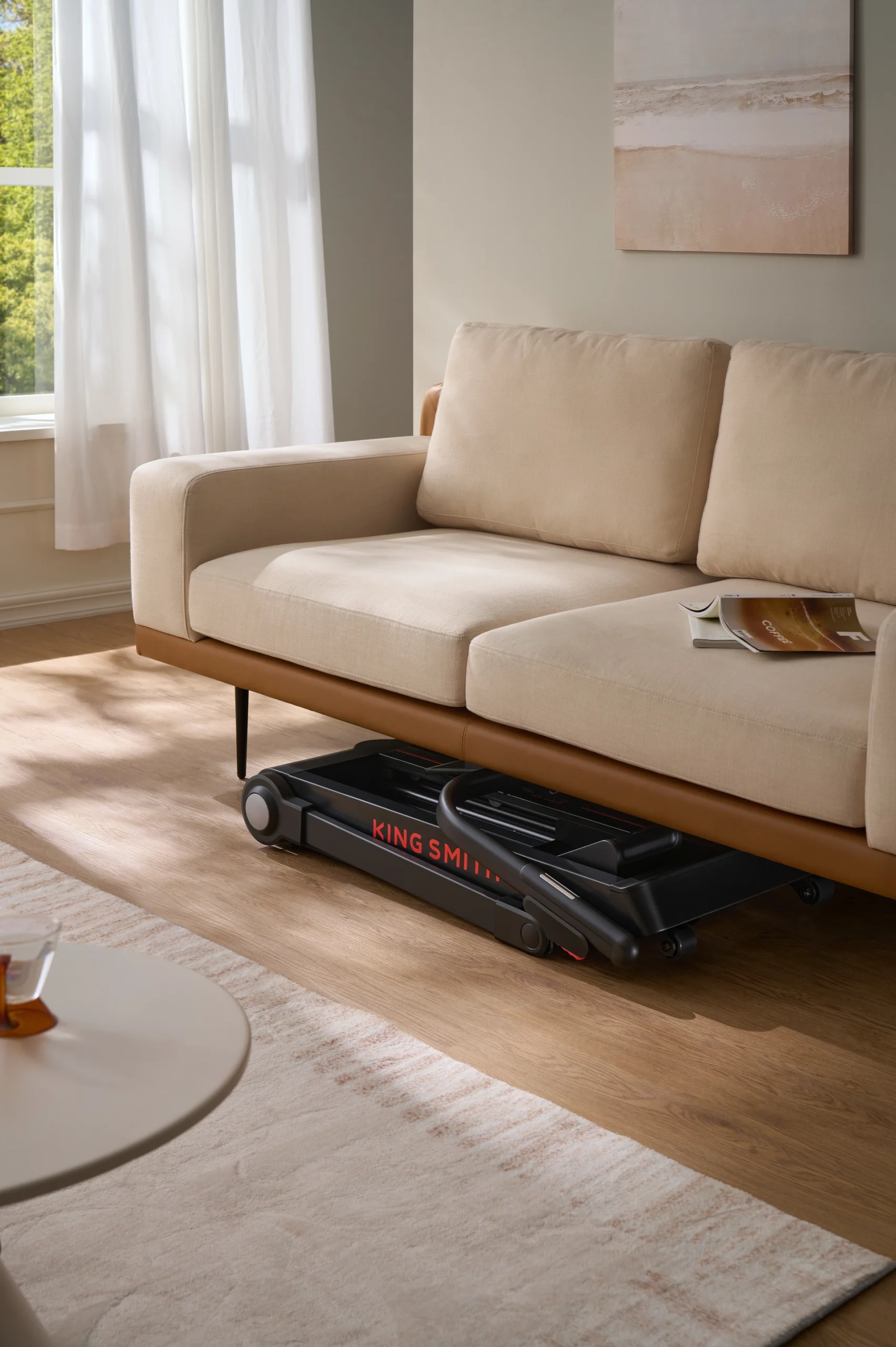 Revolutionary tri-folding design to allow you to fold the StairGo flat or upright, depending on your storage needs. Perfect for small spaces, apartments, or shared workout areas.